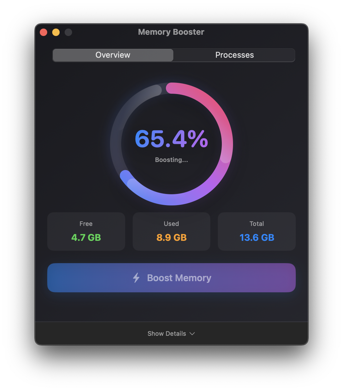 Memory Hit App Memory Booster | Intelligent memory optimization for Mac